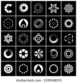 Design elements set. Abstract icons. Vector art.