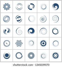 Design elements set. Abstract icons. Vector art.