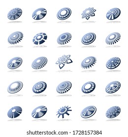 Design elements set. Abstract icons. Vector illustration..