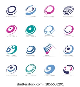 Design elements set. Abstract icons. Vector art.