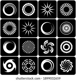 Design elements set. Abstract icons. Vector art.