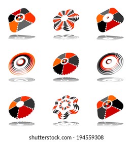 Design elements set. Abstract icons. Vector art.