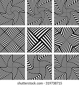 Design elements set. Abstract patterns. Vector art.