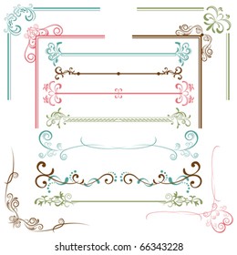 Design Elements Set. Illustration vector.