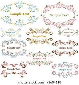 Design Elements Set. Illustration vector.
