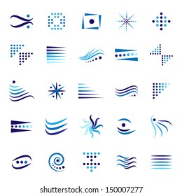 Design Elements Set - Isolated On White Background - Vector Illustration, Graphic Design Editable For Your Design. Business Logo