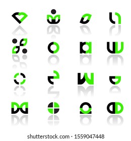 Design elements set for logos and other design. Vector illustration.