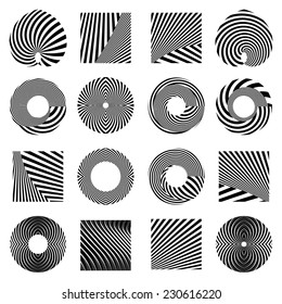 Design elements set. Vector art.