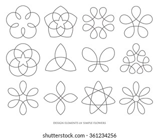DESIGN ELEMENTS of SIMPLE FLOWERS