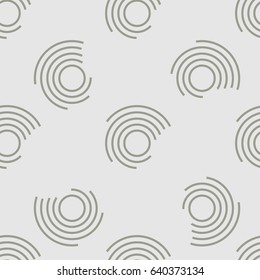 Design elements with spiral seamless pattern. Vector Illustration
