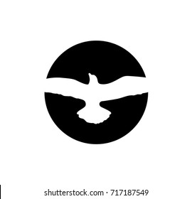 Design elements symbol Dove of peace. Peace concept. Monochrome Editable sign Free Flying bird. Vector illustration eps 10 simple icon for presentation, training, web,
 creative template, logo.