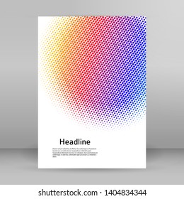 Design elements symbol Editable color halftone frame dot circle pattern on white background. Vector illustration eps 10 frame with black random dots. Round border Icon using halftone circle dots 