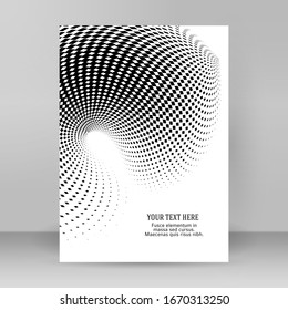 Design elements symbol Editable color halftone frame dot circle pattern swirl on white background. Vector illustration eps 10 frame with black random dots. Round border Icon using halftone circle dots