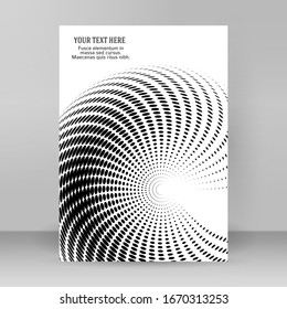 Design elements symbol Editable color halftone frame dot circle pattern swirl on white background. Vector illustration eps 10 frame with black random dots. Round border Icon using halftone circle dots