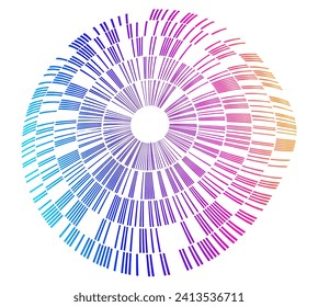 Design elements symbol Editable halftone frame dot circle pattern on white background. Vector illustration eps 10 frame with black random dots. Round border Icon using halftone circle dots texture