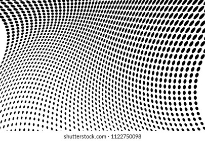 Design elements symbol Editable icon - Halftone circles, halftone dot pattern on white background. Vector illustration eps 10 frame with black abstract random dots for technology, cosmetic.