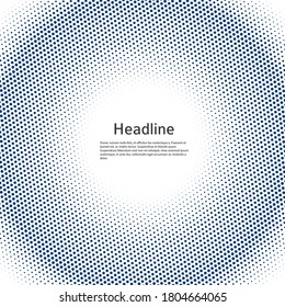 Design elements symbol Editable icon Halftone dot pattern on white background. Vector illustration eps 10 frame Round border Icon using halftone dots texture for template brochure, layout leaflet, new