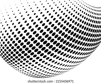 Design elements symbol Editable icon - Halftone circles, halftone dot pattern on white background. Vector illustration eps 10 frame with black abstract random dots for technology, big data