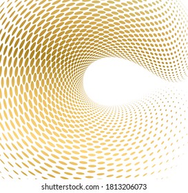 Design elements symbol effect dots fingerprint - Editable icon - silhouette heart, isolated gold on white background. Dotted outline style Vector illustration eps 10 emblem for Valentines day, wedding