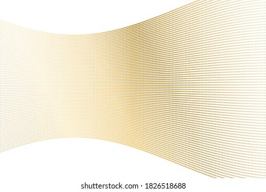 Design elements symbol effect dots construction - Editable icon - isolated gold lines on white background. Dotted outline style Vector illustration eps 10 backdrop for business card, layout leaflet