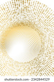 Design elements symbol effect dots fingerprint - Editable icon - silhouette heart, isolated gold on white background. Dotted outline style Vector illustration eps 10 emblem for Valentines day, wedding