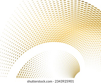 Design elements symbol effect dots fingerprint - Editable icon - silhouette heart, isolated gold on white background. Dotted outline style Vector illustration eps 10 emblem for Valentines day, wedding