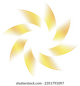 Design elements symbol effect dots fingerprint - Editable icon - silhouette heart, isolated gold on white background. Dotted outline style Vector illustration eps 10 emblem for Valentines day, wedding