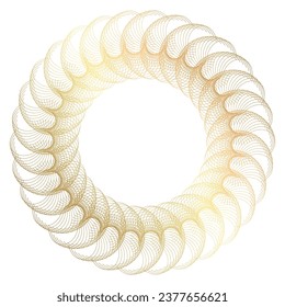 Design elements symbol effect dots fingerprint - Editable icon - silhouette heart, isolated gold on white background. Dotted outline style Vector illustration eps 10 emblem for Valentines day, wedding