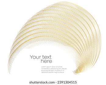 Design elements symbol effect dots fingerprint - Editable icon - silhouette heart, isolated gold on white background. Dotted outline style Vector illustration eps 10 emblem for Valentines day, wedding