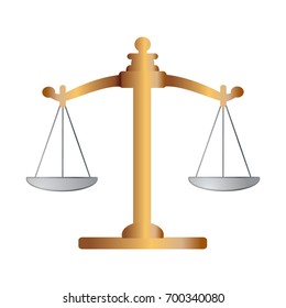 Design elements symbol for Legal & law firm. Colors sign legal law gold Scales of the goddess of justice. Vector illustration eps 10. Can be used for cover page brochure lawyer office, notary company