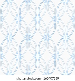 Design elements - tangled colorful waves. Seamless background. Vector illustration.