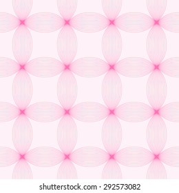 Design elements - tangled colorful waves pattern. Seamless background with thin pink lines. Vector illustration.