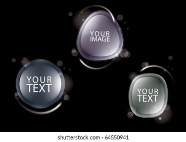 design elements for text, eps10 vector