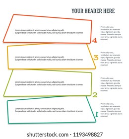 Design elements thin lines style for background business presentation template. Vector illustration EPS 10 for chart process service company, for compani infographic, banners, page report firm layout