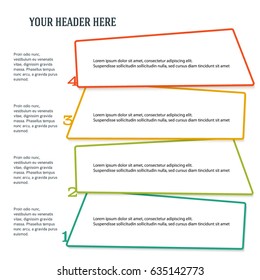 Design elements thin lines style for background business presentation template. Vector illustration EPS 10 for chart process service company, for compani infographic, banners, page report firm layout