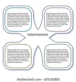 Design elements thin lines style for background business presentation template. Vector illustration EPS 10 for chart process service company, for compani infographic, banners, page report firm layout
