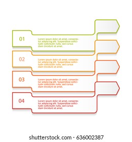 Design elements thin lines style for background business presentation template. Vector illustration EPS 10 for chart process service company, for infographic, banners, page report firm layout