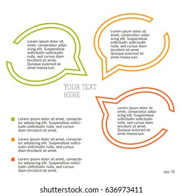 Design elements thin lines style for background business presentation template. Vector illustration EPS 10 for chart process service company, for compani infographic, banners, page report firm layout