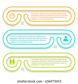 Design elements thin lines style for background business presentation template. Vector illustration EPS 10 for chart process service company, for compani infographic, banners, page report firm layout