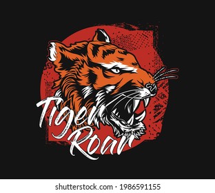 design elements of tiger vector illustrations