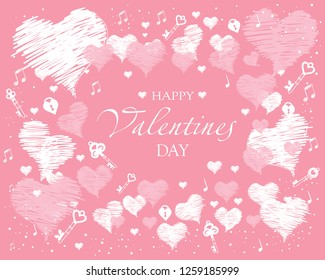 Design elements for Valentine's day.