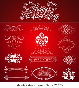 Design elements for Valentine's day