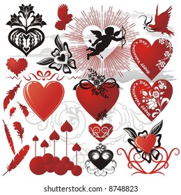 design elements for valentines day