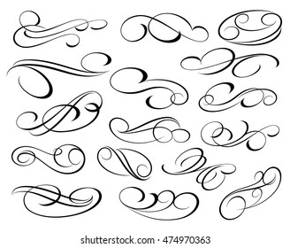 Design elements. Vector illustration.Black white.