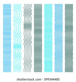 Design Elements - Vertical Pattern Page Divider Line Set