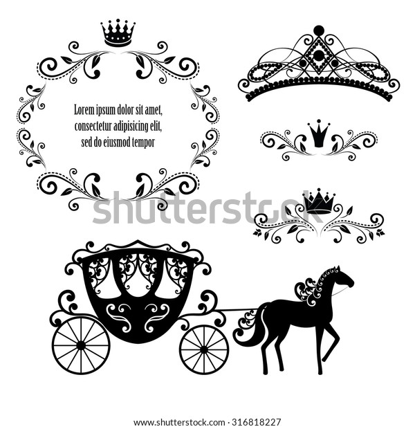 Elementos de diseño, marco de realeza: vector de stock (libre de ...
