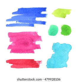 Design elements. Watercolor background.