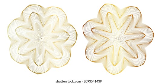 Design elements. Wave glittering lines. Abstract  glow wavy stripe on white background isolated. Brush mesh bright glow effect creative line art. Vector illustration EPS 10 art deco style for wedding 