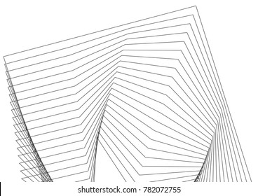 Design elements. Wave gray lines. Abstract  stripes on white background isolated. Creative line art. Vector illustration