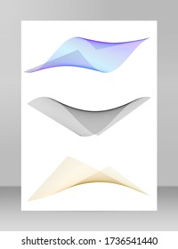 Design elements. Wave of many black lines circle twist. Abstract wavy stripes on white background isolated. Vector illustration EPS 10 with lines created using Blend Tool for promotion presentation